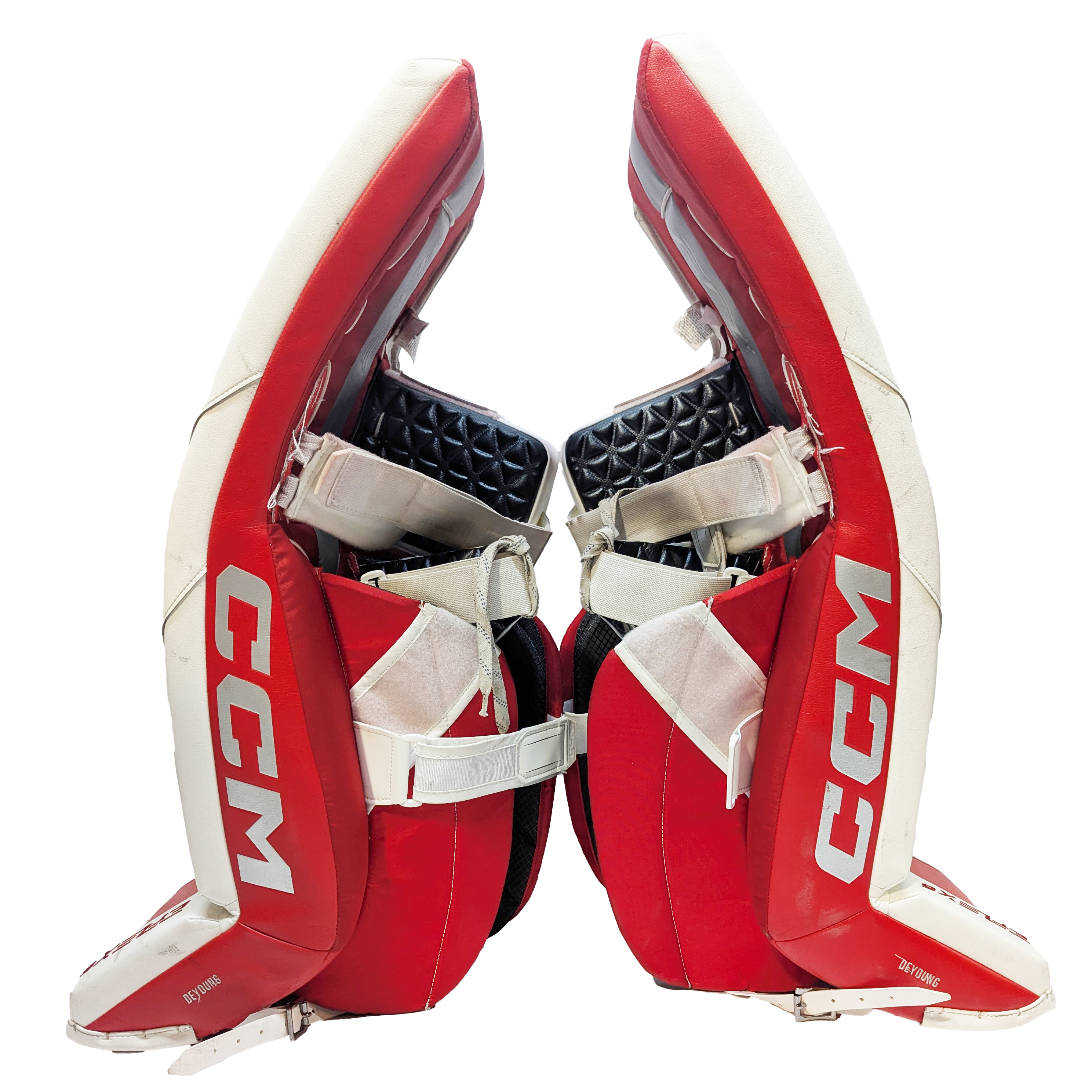 Extreme Flex 6 - Jambières de gardien de but Pro Stock d'occasion (blanc/rouge)